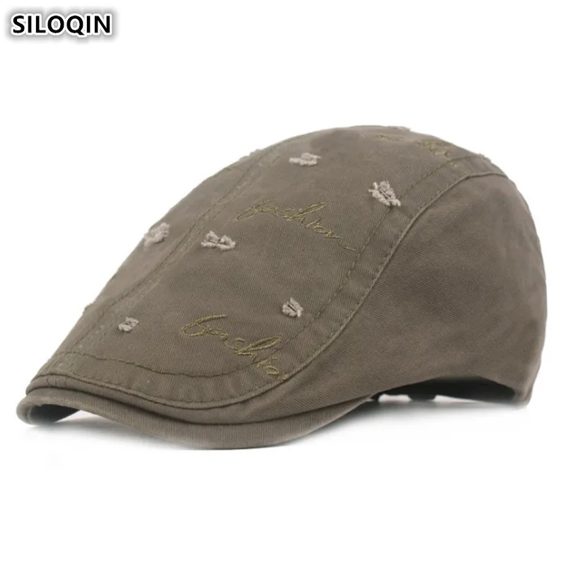SILOQIN Letter Embroidery Cotton Men's Beret Novelty Literary Retro Youth Tongue Caps Adjustable Size Women's Personality Cap
SILOQIN Letter Embroidery Cotton Men's Beret Novelty Literary Retro Youth Tongue Caps Adjustable Size Women's Personality Cap