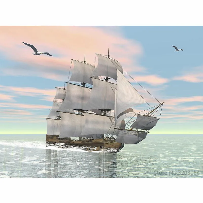 CHUNXIA Framed DIY Painting By Numbers Seascape Ship Acrylic Painting Modern Picture Home Decor For Living Room 40x50cm RA3044
CHUNXIA Framed DIY Painting By Numbers Seascape Ship Acrylic Painting Modern Picture Home Decor For Living Room 40x50cm RA3044