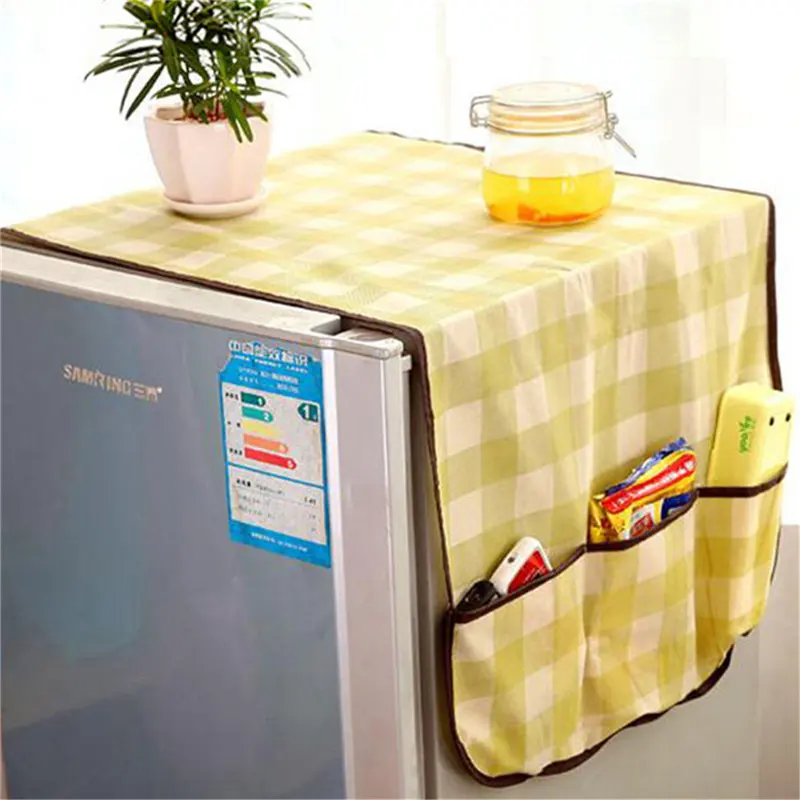 Refrigerator Dust Proof Cover Nonwoven Multi-use multifunction Pouch Storage Organizer Bag Pastoral Fridge Lattice 125x44cm
Refrigerator Dust Proof Cover Nonwoven Multi-use multifunction Pouch Storage Organizer Bag Pastoral Fridge Lattice 125x44cm