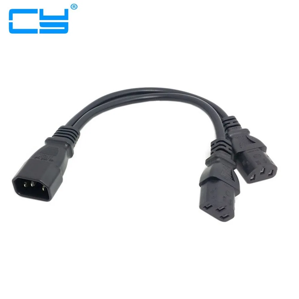 Power Y Type Splitter Adapter Cable Single IEC 320 C14 Male to Dual C13 Female Short Cord for Computer host display 35cm
Power Y Type Splitter Adapter Cable Single IEC 320 C14 Male to Dual C13 Female Short Cord for Computer host display 35cm