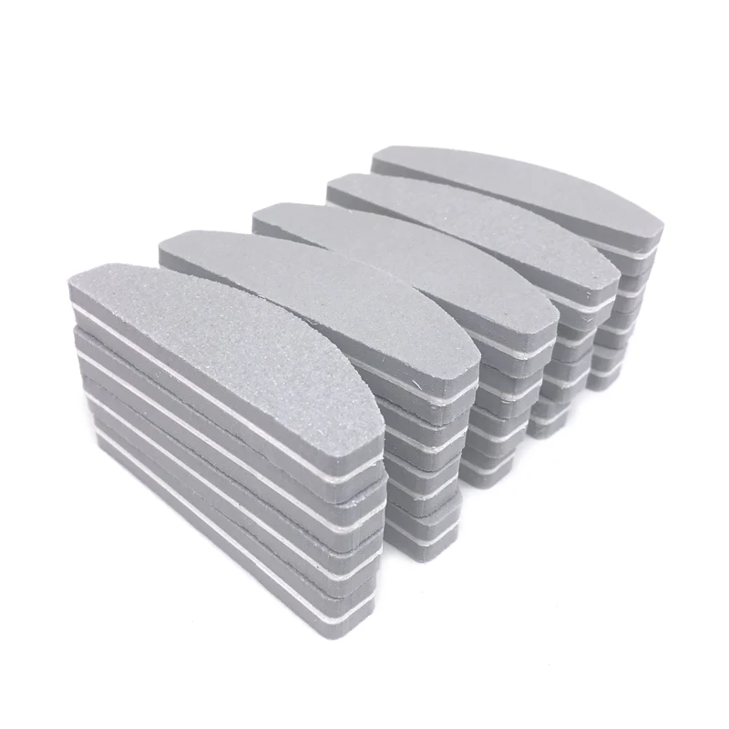100 X 100/180 Grit Sponge Nail Files Gray Washable lime per unghie Sanding Buffer Block Half Moon Manicure Mini Nail File
100 X 100/180 Grit Sponge Nail Files Gray Washable lime per unghie Sanding Buffer Block Half Moon Manicure Mini Nail File