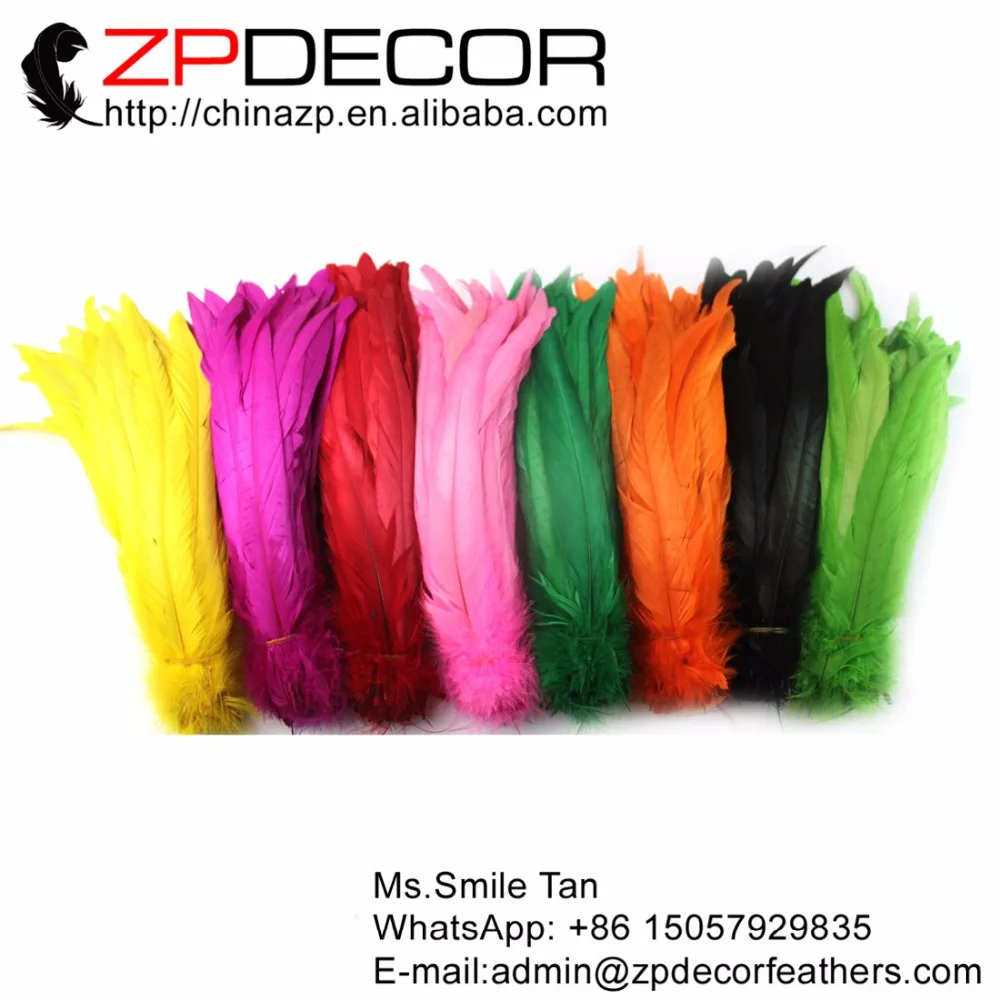 ZPDECOR 1000pcs/bag 25-30cm(10-12ich) Hand Sorting Wholease Beautiful Decor Mixed Color Rooster Tail Feathers For Wedding
ZPDECOR 1000pcs/bag 25-30cm(10-12ich) Hand Sorting Wholease Beautiful Decor Mixed Color Rooster Tail Feathers For Wedding