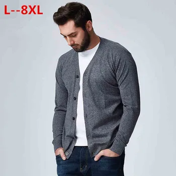 10XL 8XL 6XL 5X Autumn Men Sweater Casual Button V-neck Sweaters Long Sleeve Cotton Knit Cardigan Slim Fit Pull Homme Multicolor
10XL 8XL 6XL 5X Autumn Men Sweater Casual Button V-neck Sweaters Long Sleeve Cotton Knit Cardigan Slim Fit Pull Homme Multicolor