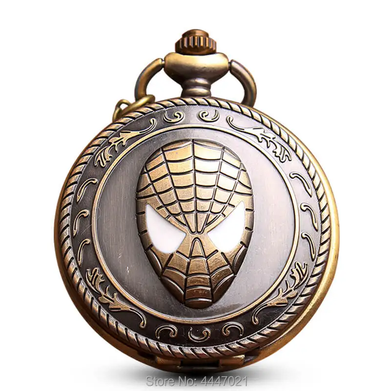 Spiderman Pocket Watch Chains Necklace Super Hero Series Quartz Pocket Watch Steampunk Pendant Men Kids Gifts reloj de bolsillo
Spiderman Pocket Watch Chains Necklace Super Hero Series Quartz Pocket Watch Steampunk Pendant Men Kids Gifts reloj de bolsillo