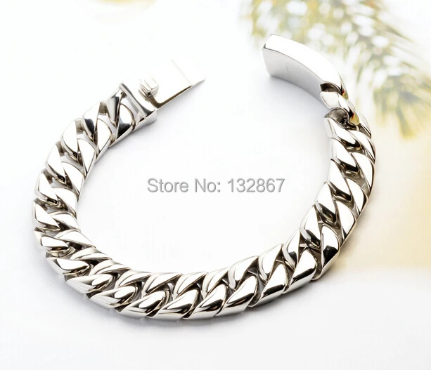 Best Gifts High Polished 316L Stainless steel Men's Cuban Curb Link Bracelet Huge 12mm 8.68''
Best Gifts High Polished 316L Stainless steel Men's Cuban Curb Link Bracelet Huge 12mm 8.68''