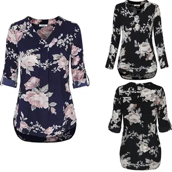 Summer Women Casual Tops Blouses Floral Long Sleeves Loose Tops Blouse Ladies Shirt Plus Size 6-14
Summer Women Casual Tops Blouses Floral Long Sleeves Loose Tops Blouse Ladies Shirt Plus Size 6-14