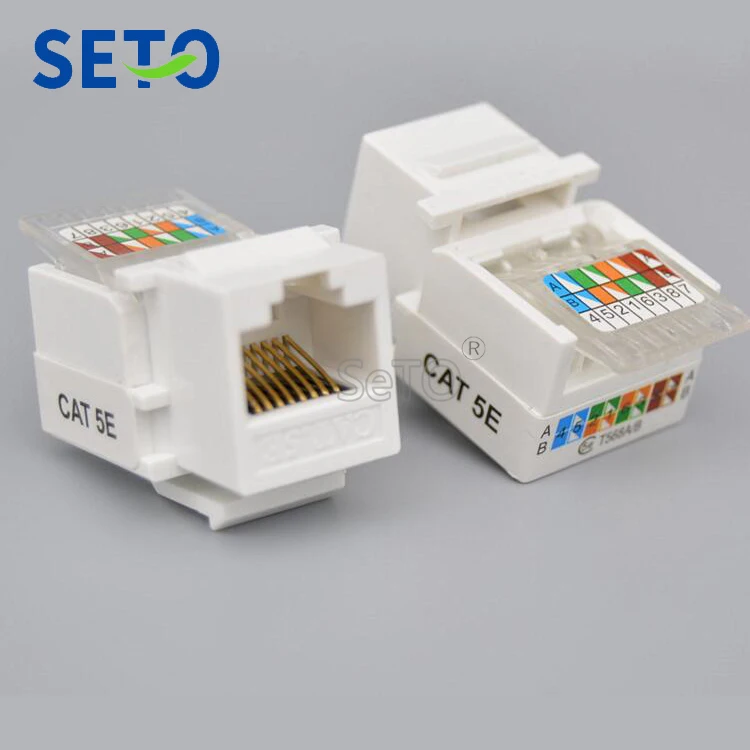 SeTo RJ45 Cat5e Network Lan Plug Module RJ45 Cat5e Connector Keystone For Wall Plate Socket
SeTo RJ45 Cat5e Network Lan Plug Module RJ45 Cat5e Connector Keystone For Wall Plate Socket