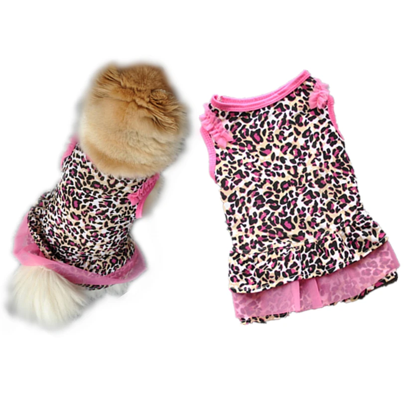 Spring/Summer Dog Dresses Cotton Pink Leopard Princess Dress XS-L Clothes For Dogs For Small Dogs Pet Supplies Wholesale 40NV27
Spring/Summer Dog Dresses Cotton Pink Leopard Princess Dress XS-L Clothes For Dogs For Small Dogs Pet Supplies Wholesale 40NV27