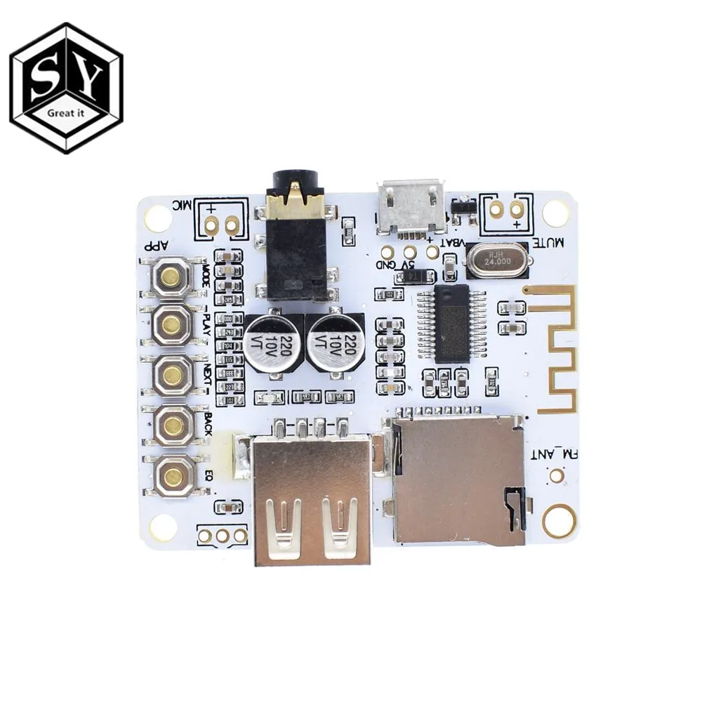 Bluetooth Audio Receiver board with USB TF card Slot decoding playback preamp output A7-004 5V 2.1 Wireless Stereo Music Module
Bluetooth Audio Receiver board with USB TF card Slot decoding playback preamp output A7-004 5V 2.1 Wireless Stereo Music Module