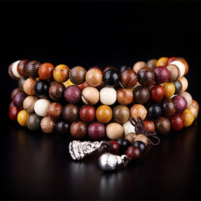 108pcs Variety of Sandalwood Tibetan Buddhist Prayer Beads Bracelets Buddha Mala Rosary Wooden Charm Bracelet Bangle Diy Jewelr
108pcs Variety of Sandalwood Tibetan Buddhist Prayer Beads Bracelets Buddha Mala Rosary Wooden Charm Bracelet Bangle Diy Jewelr
