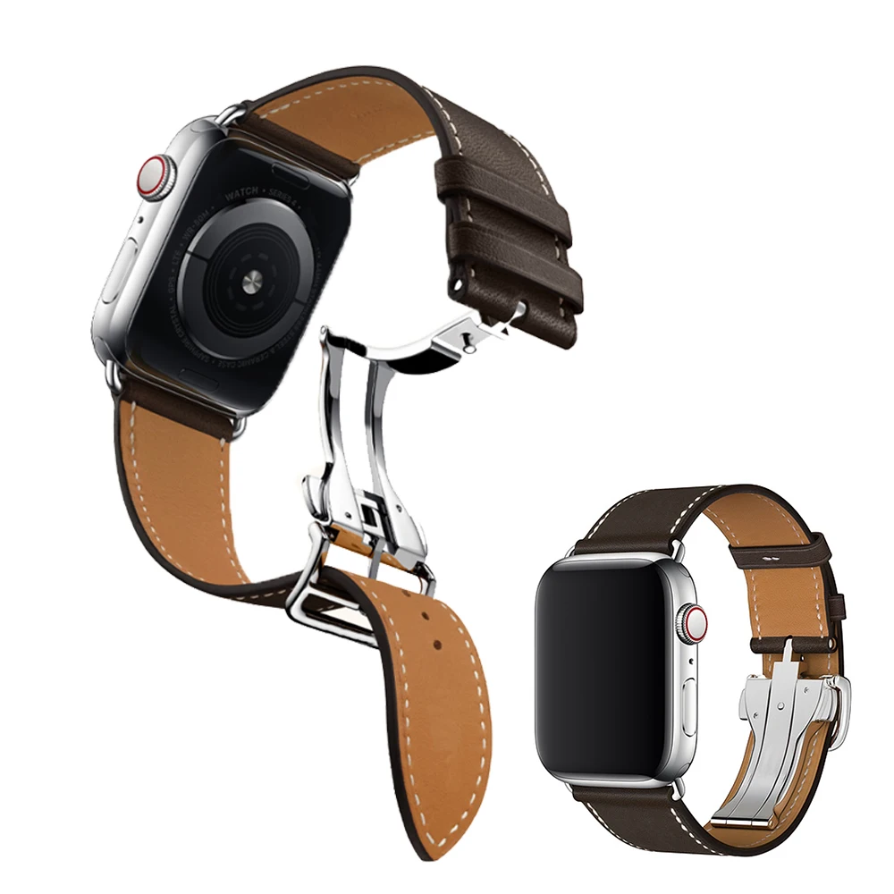 Leather strap For Apple watch band 4 44mm 40mm aplle watch correa 42 mm 38 mm iwatch 4/3/2/1 wrist for Deployment Buckle
Leather strap For Apple watch band 4 44mm 40mm aplle watch correa 42 mm 38 mm iwatch 4/3/2/1 wrist for Deployment Buckle