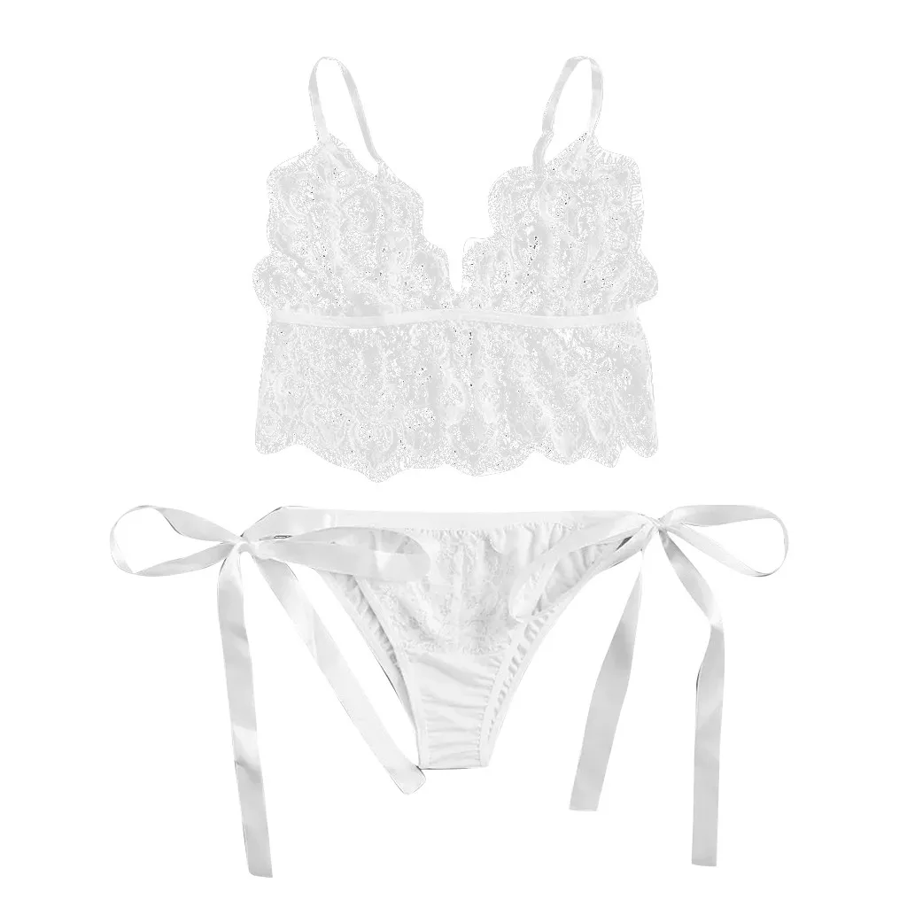 Micro Bikini Fashion Women Eyelash Floral Lace Tie Side White Lingerie Set Bandage White Underwear Lenceria Mujer 19May16 P35
Micro Bikini Fashion Women Eyelash Floral Lace Tie Side White Lingerie Set Bandage White Underwear Lenceria Mujer 19May16 P35