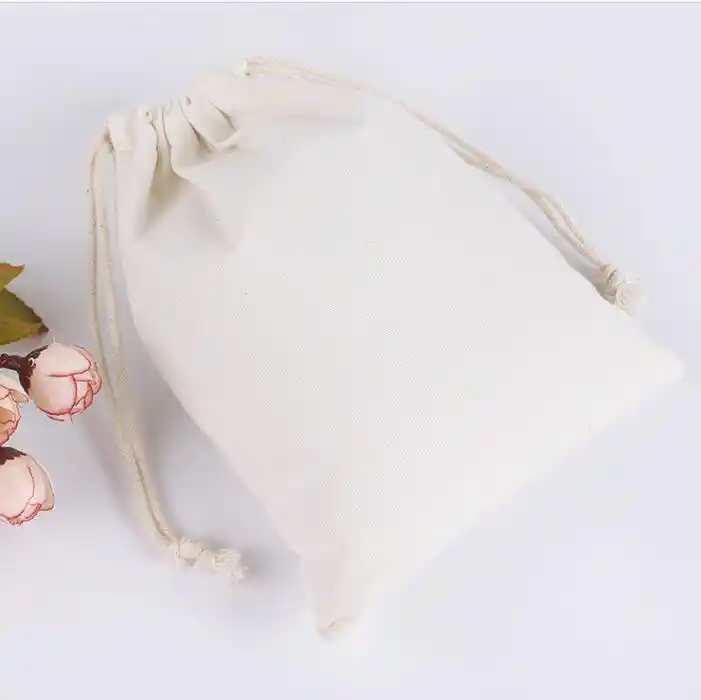 新しい10 14 5 13 16 15 24 31センチ巾着ブリーチ白いキャンバスバッグ綿リネンバッグ収納包装袋ギフトバッグ Gooum