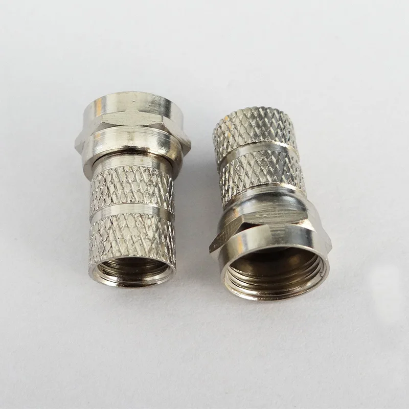 100Pcs F Connector Twist On Type For RG59/RG6 Coax Coaxial Cable TV Antenna Satellite
100Pcs F Connector Twist On Type For RG59/RG6 Coax Coaxial Cable TV Antenna Satellite