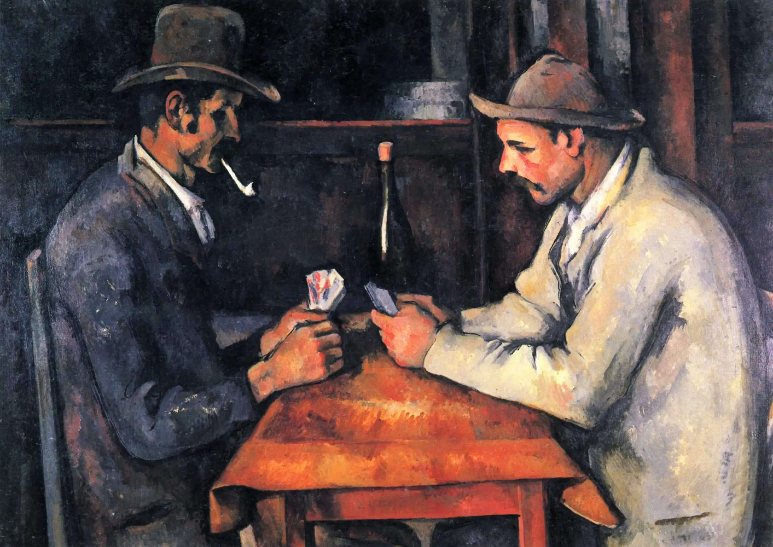 The Card Players Oil on canvas 93x130cm
