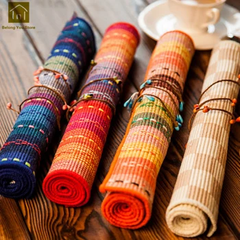 Cotton Square Thick Table Mats Furniture Place Cup Bowl Kitchen Table Heat Resistant Doilies Posavasos Home Decoration WKH016
Cotton Square Thick Table Mats Furniture Place Cup Bowl Kitchen Table Heat Resistant Doilies Posavasos Home Decoration WKH016