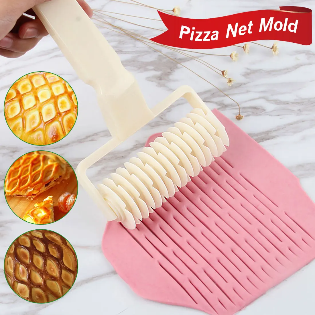 Kitchen Supplies Plastic Wheel Knife Embossing Dough Roller Lattice Craft Cooking Tools 12cm Pull Net Pizza Cutters & Wheels
Kitchen Supplies Plastic Wheel Knife Embossing Dough Roller Lattice Craft Cooking Tools 12cm Pull Net Pizza Cutters & Wheels