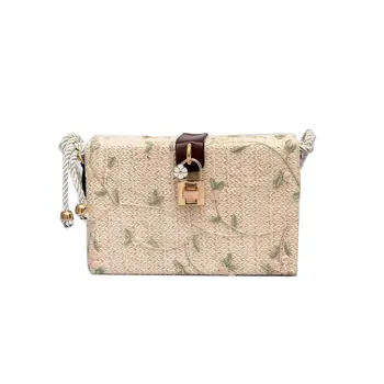 Women Messenger Handbag Straw Bags Flower Embroidery Crossbody Bag Women Beach Bags
Women Messenger Handbag Straw Bags Flower Embroidery Crossbody Bag Women Beach Bags
