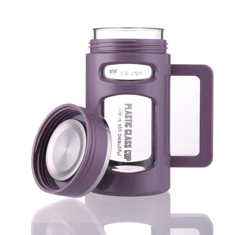 600ml Clear Water Bottle My Glass Bottle with Stainless Steel Tea Infuser Filter Handgrip Double Wall Glass Bottle
600ml Clear Water Bottle My Glass Bottle with Stainless Steel Tea Infuser Filter Handgrip Double Wall Glass Bottle