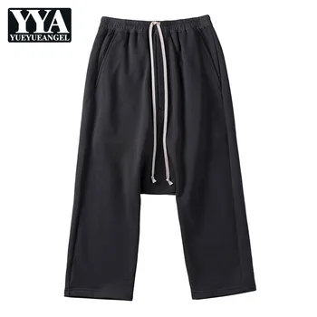 2019 New Comfortable Loose Fit Wide Leg Harem Pants Men Elastic Waist 100% Cotton Hip Hop Black Fashion Casual Calf-Length Pants
2019 New Comfortable Loose Fit Wide Leg Harem Pants Men Elastic Waist 100% Cotton Hip Hop Black Fashion Casual Calf-Length Pants