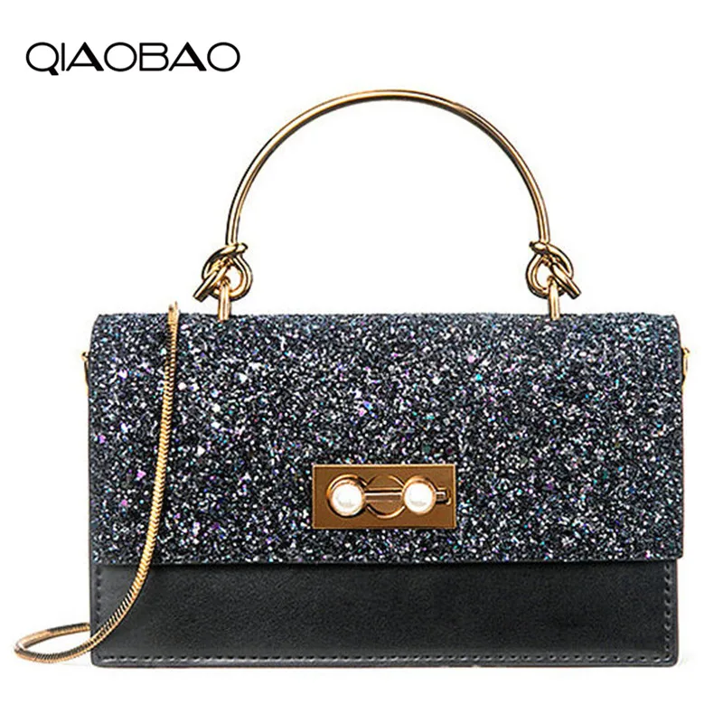 QIAOBAO Women Genuine Leather Bag Sequin Decoration Handbag Fashion Wild Chain Evening Bag
QIAOBAO Women Genuine Leather Bag Sequin Decoration Handbag Fashion Wild Chain Evening Bag