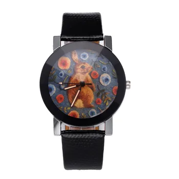 Luxury women watches Simple rabbit seal Quartz Sport Stainless Steel Dial Leather Band Wrist Watch reloja a70#GD12
Luxury women watches Simple rabbit seal Quartz Sport Stainless Steel Dial Leather Band Wrist Watch reloja a70#GD12