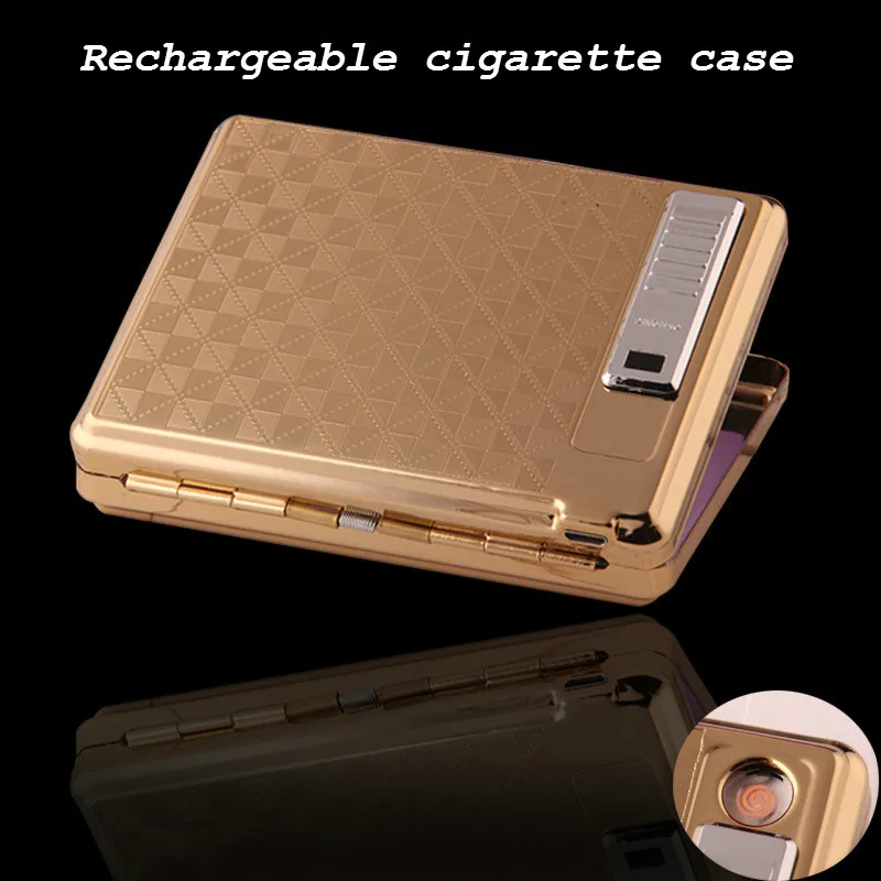 Latest Rechargeable USB Charging Arc Lighter with Cigarette Case Environmental Protection Smoke No Gas Cigarette Lighter Plasma
Latest Rechargeable USB Charging Arc Lighter with Cigarette Case Environmental Protection Smoke No Gas Cigarette Lighter Plasma