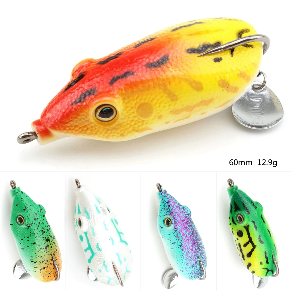 1pcs 60mm 12.9g Ray frog big fat artificial soft rubber bait lures fishing fish Soft bait treble hooks NEW Simulated frog lure
1pcs 60mm 12.9g Ray frog big fat artificial soft rubber bait lures fishing fish Soft bait treble hooks NEW Simulated frog lure