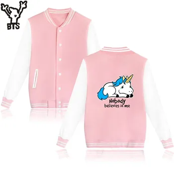 KPOP Unicorn Baseball Jacket Boys Autumn Long Sleeve Spring Baseball Jacket Fashion O-Neck Coat Cartoon Funny Printed Outerwear
KPOP Unicorn Baseball Jacket Boys Autumn Long Sleeve Spring Baseball Jacket Fashion O-Neck Coat Cartoon Funny Printed Outerwear