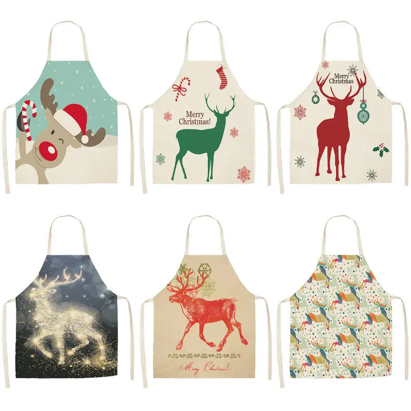1Pcs Lovely Deer Christmas Apron for Woman Cotton Linen Pinafore 53*65cm Xmas Decor Pendant Home Kitchen Cooking Bibs CM1004
1Pcs Lovely Deer Christmas Apron for Woman Cotton Linen Pinafore 53*65cm Xmas Decor Pendant Home Kitchen Cooking Bibs CM1004