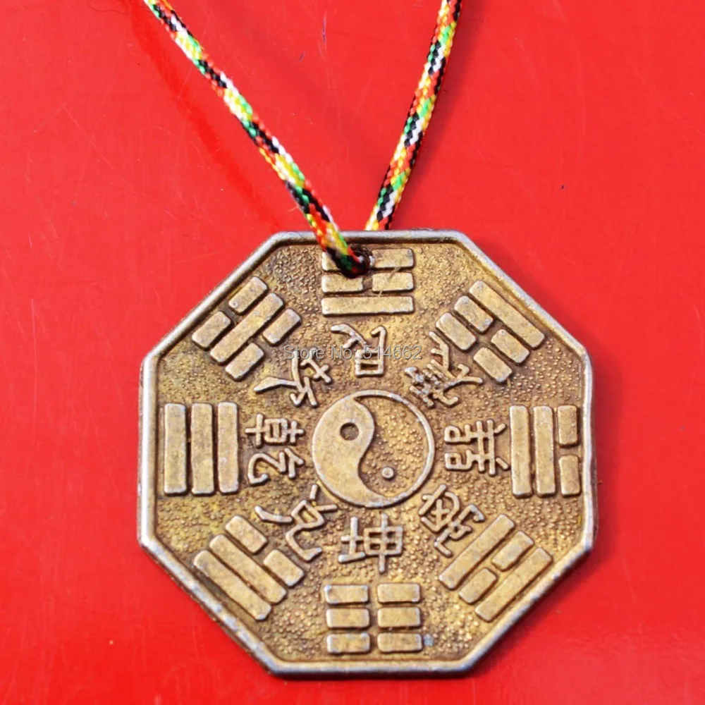 

5pcs Feng Shui Tai Shang Lao Jun Pendant Coin W Fengshui Bagua Coins Y1102