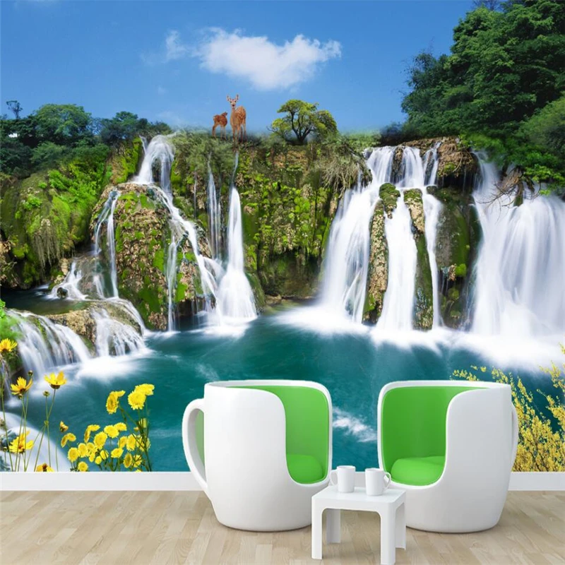 beibehang Feng Shui landscape decoration TV sofa background wall living grass custom large mural green wallpaper papel de parede
beibehang Feng Shui landscape decoration TV sofa background wall living grass custom large mural green wallpaper papel de parede