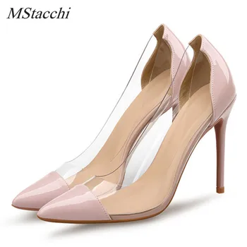 Mstacchi Women Pumps Transparent High Heels Shoes Sexy Pointed Toe Slip-on Wedding Party Shoes For Lady Shoes Large Size 32-46
Mstacchi Women Pumps Transparent High Heels Shoes Sexy Pointed Toe Slip-on Wedding Party Shoes For Lady Shoes Large Size 32-46