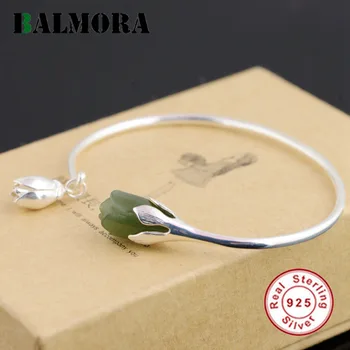 BALMORA New Genuine 925 Sterling Silver Jewelry Nephrite Flower Retro Bangles for Women Lover Anniversary Gift Bijoux SY50326
BALMORA New Genuine 925 Sterling Silver Jewelry Nephrite Flower Retro Bangles for Women Lover Anniversary Gift Bijoux SY50326