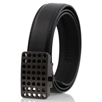 KAWEIDA Fashion Men's Genuine Leather Belt Automatic Buckle Leather Belts Black Round Hollow Metal Buckle Casual Belt for Men
KAWEIDA Fashion Men's Genuine Leather Belt Automatic Buckle Leather Belts Black Round Hollow Metal Buckle Casual Belt for Men