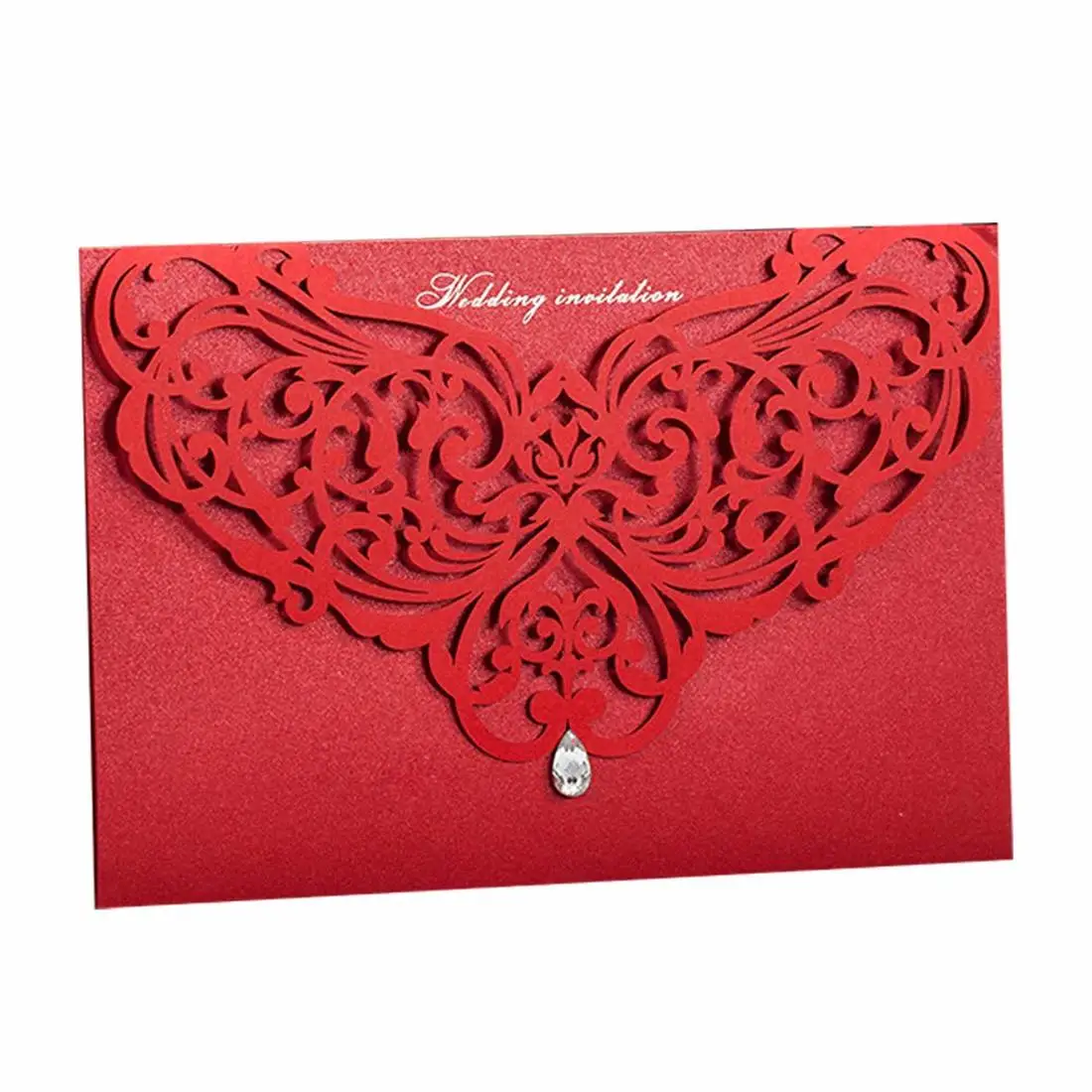100Pcs Chinese Classic Red&White Laser Cut Wedding Invitation, Bridal Shower Marriage Invitation Card Party Favors with Envelope
100Pcs Chinese Classic Red&White Laser Cut Wedding Invitation, Bridal Shower Marriage Invitation Card Party Favors with Envelope