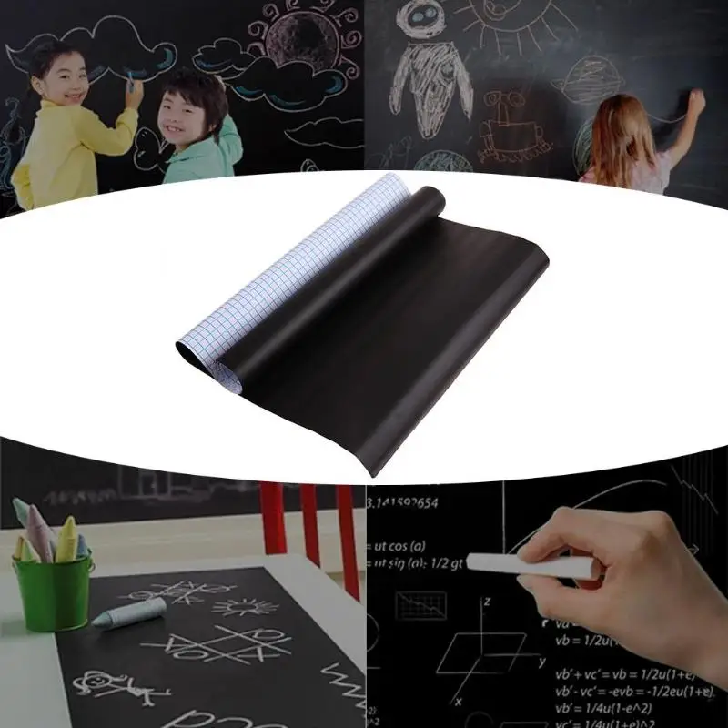 PVC Waterproof Blackboard Sticker Movable Child Graffiti Writing Board Paster Smooth Classroom Teaching Tools Supplies
PVC Waterproof Blackboard Sticker Movable Child Graffiti Writing Board Paster Smooth Classroom Teaching Tools Supplies