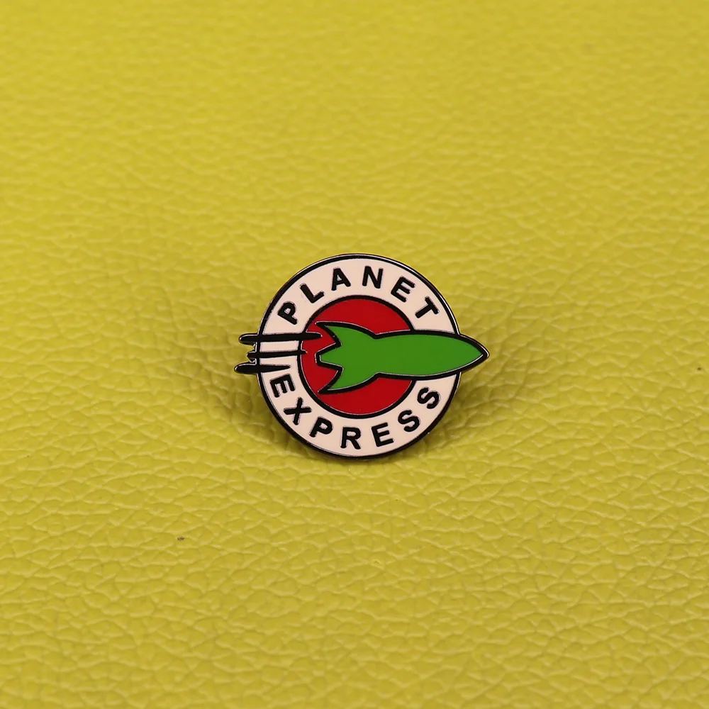 Planet express enamel pin space ship badge rocket outer space pin Futurama future world adventure gift
Planet express enamel pin space ship badge rocket outer space pin Futurama future world adventure gift