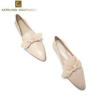 Women Casual Shoes Beige Flats PU Leather Women Shoes Slip On Bow Loafers Women Flats Fashion Comfortable Pointed Shoes K-169
Women Casual Shoes Beige Flats PU Leather Women Shoes Slip On Bow Loafers Women Flats Fashion Comfortable Pointed Shoes K-169