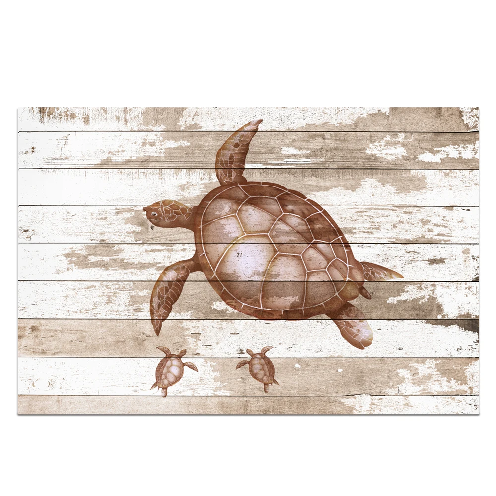 Turtle Pictures Wall Art Vintage Sea Pictures Turtle Paintings on Vintage Wood Grain Canvas Prints for Living Room Kids Bathroom
Turtle Pictures Wall Art Vintage Sea Pictures Turtle Paintings on Vintage Wood Grain Canvas Prints for Living Room Kids Bathroom