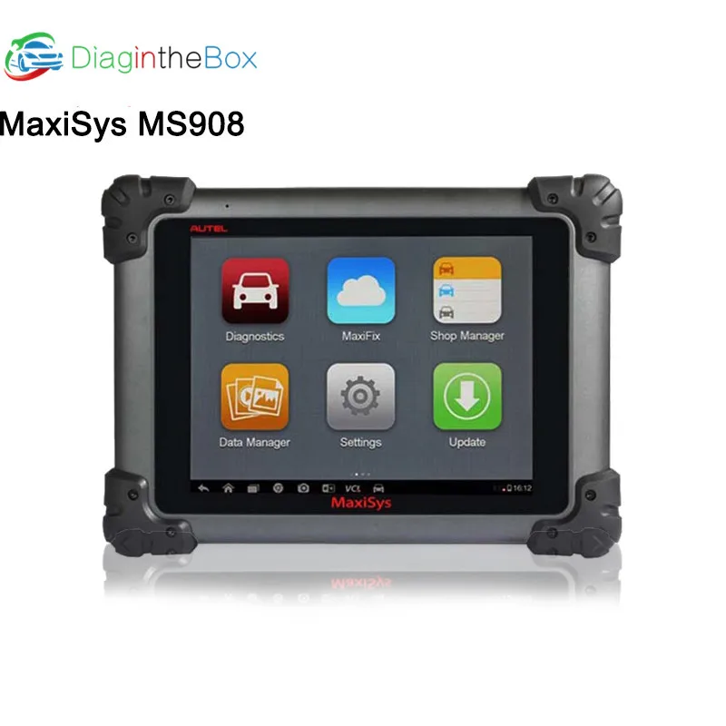 Autel Maxisys MS908 автомобильный диагностический сканер инструмент подключенный MaxiFlash