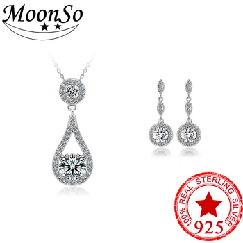 Moonso Multicolor CZ Stone Wedding Engagement Bridal Real Sterling Silver 925 Genuine Simulated Jewelry Sets for women LJ646S
Moonso Multicolor CZ Stone Wedding Engagement Bridal Real Sterling Silver 925 Genuine Simulated Jewelry Sets for women LJ646S