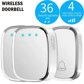 Wireless Door Bell Doorbell Waterproof Wall Plug-in Chime Remote 300M 36 Tunes EU/US/UK Plug3E15
Wireless Door Bell Doorbell Waterproof Wall Plug-in Chime Remote 300M 36 Tunes EU/US/UK Plug3E15