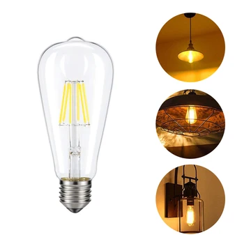 Retro Edison Light Bulb E27 220V 4W 6W 8W Filament Vintage Ampoule Incandescent Bulb Edison Lamp for Living room Bedroom Home
Retro Edison Light Bulb E27 220V 4W 6W 8W Filament Vintage Ampoule Incandescent Bulb Edison Lamp for Living room Bedroom Home