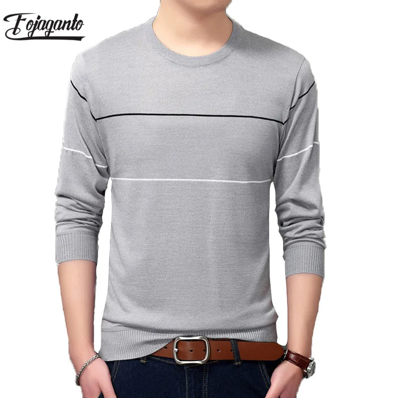 Fojaganto Brand New Men Sweater Casual Pullover Clothing Stripe Sweaters Men's Fashion knitwear Male Long Sleeve Top
Fojaganto Brand New Men Sweater Casual Pullover Clothing Stripe Sweaters Men's Fashion knitwear Male Long Sleeve Top