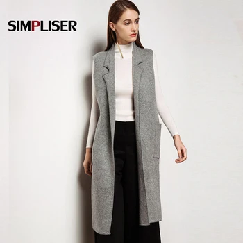 2019 High Quality Women Cashmere Blend Vest Waistcoat Lady Office Wear Long Waistcoat Women Coat Casual Sleeveless Vest Jacket 
2019 High Quality Women Cashmere Blend Vest Waistcoat Lady Office Wear Long Waistcoat Women Coat Casual Sleeveless Vest Jacket