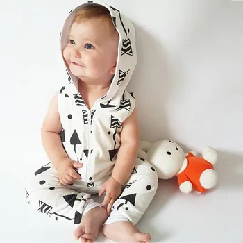 2019 Infant Kids Baby Boys Arrow Printed Hooded Romper Jumpsuit Outfits Clothes Zipper Casual Clothes Babe White Fashion Wear
2019 Infant Kids Baby Boys Arrow Printed Hooded Romper Jumpsuit Outfits Clothes Zipper Casual Clothes Babe White Fashion Wear