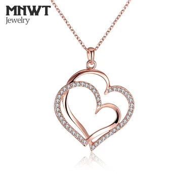 MNWT Rose Gold Color Crystals Heart Pendant Necklace Valentine's Day Gift Of Women Romantic Heart Style Classic Party Jewelry
MNWT Rose Gold Color Crystals Heart Pendant Necklace Valentine's Day Gift Of Women Romantic Heart Style Classic Party Jewelry