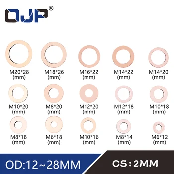 5Pcs DIN7603 M6 M8 M10 M12 M14 M16 M18 M20 T3 O Ring Gasket Sealing Ring Copper Washer Boat Crush Washer Flat Seal Ring Fitting
5Pcs DIN7603 M6 M8 M10 M12 M14 M16 M18 M20 T3 O Ring Gasket Sealing Ring Copper Washer Boat Crush Washer Flat Seal Ring Fitting