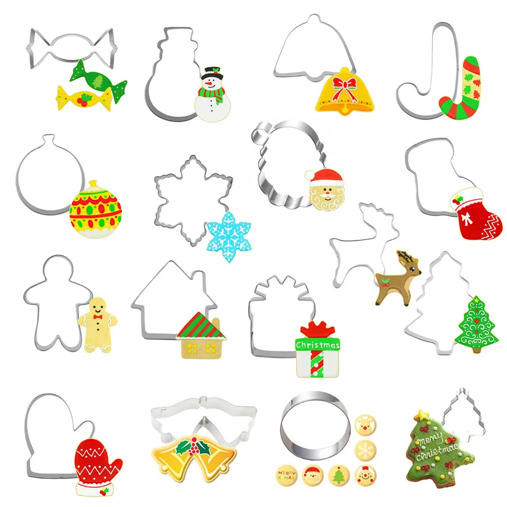 DIY Stainless Steel Christmas Cookie Cutters Pastry Biscuit Mold gingerbread Metal Cutters cutter christmas baking cake mold
DIY Stainless Steel Christmas Cookie Cutters Pastry Biscuit Mold gingerbread Metal Cutters cutter christmas baking cake mold